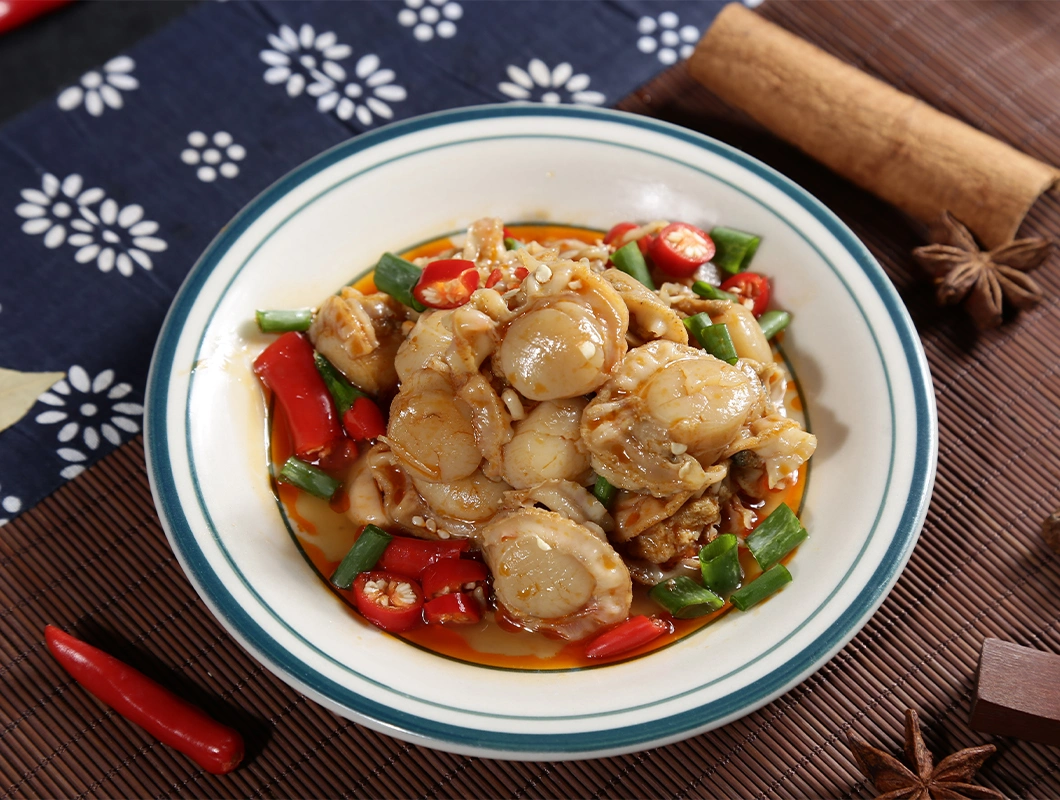 Delicious Nutritious and Reasonable Price Chinese Instant Seafood Frozen Spicy Scallop