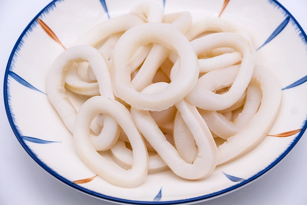 Factory Outlet Tender and Delicious Chinese Food Frozen Skinless Squid Rings