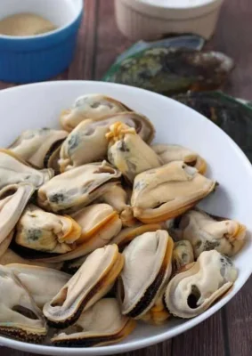 Viande de moule bouillie aux fruits de mer chinois surgelée